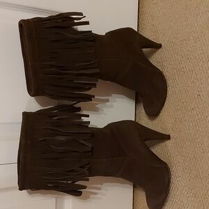🎉HOST PICK🎉 Suede Fringe Boots